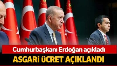 SON DAKİKA HABERİ: Cumhurbaşkanı Erdoğan, 2023'te geçerli olacak asgari ücretin