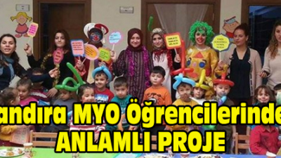 Kandıra MYO öğrencileri, sosyal sorumluluk projeleri kapsamında ilkokul ve anaokulu