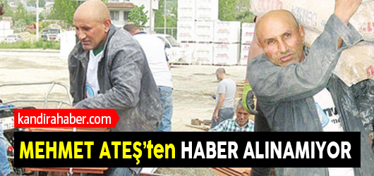 Kandıra'da 20 yıldır hamallık yaparak hayatını kazanan Mehmet Ateş'ten haber