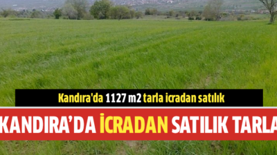Kandıra'da bir tarla icradan satılığa çıkarıldı.