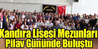 Kandıra Lisesi ve Ortaokulu mezunları 9. geleneksel pilav gününde bir