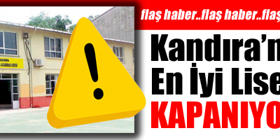 Kandıra'nın en önemli liselerinden biri olan Akçakoca Anadolu Lisesi kapanıyor.