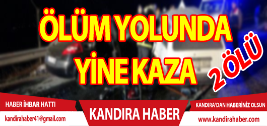Şerit ihlali yapan otomobilin karşı yönden gelen otomobille çarpışması sonucu
