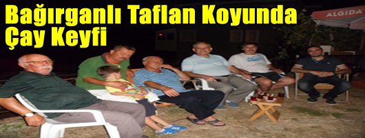 Bağırganlı Taflan Koyu Onur Sitesi sakinleri gündüzleri denize girerken, akşamları