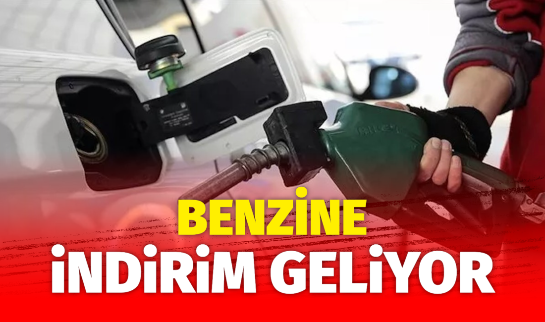 Benzinin litre fiyatına bu geceden itibaren geçerli olmak üzere indirim