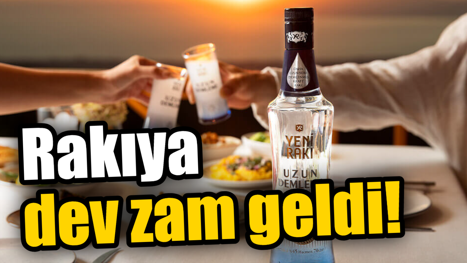 Sigara zammının ardından bir zam da alkollü içkilere geldi.