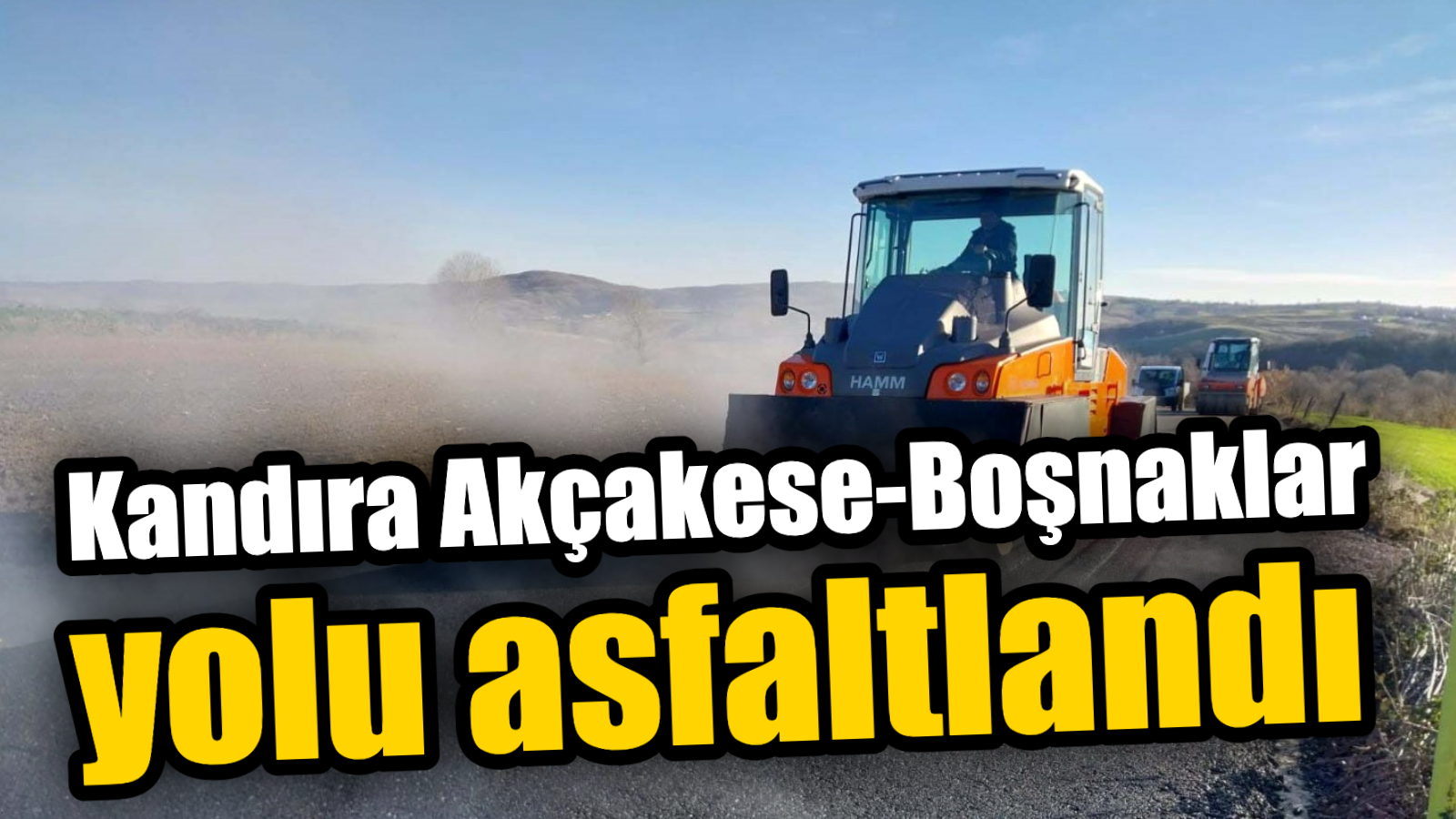 Kandıra Akçakese-Boşnaklar köyleri arasında ulaşımın sağlandığı yol asfaltlandı.