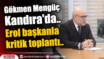 Kocaeli Büyükşehir Belediyesi Genel Sekreter Yardımcısı Gökmen Mengüç, Kandıra’ya gelerek
