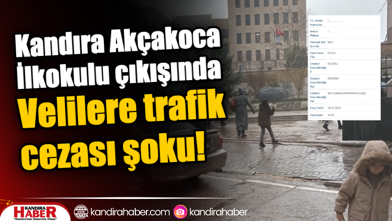 Kandıra Akçakoca İlkokulu çıkışında