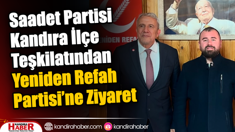 Saadet Partisi Kandıra İlçe Başkanı Ramazan Aslan ve ilçe teşkilatı,