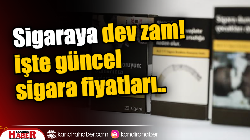 ÖTV zammı sonrası bir sigara grubuna zam geldiği duyuruldu.