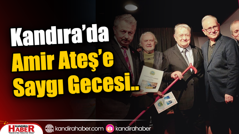 Biz Kandırayız Şiir Topluluğu Kandıra’da Amir Ateş’e saygı gecesi düzenledi.