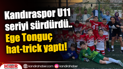 Kandıraspor U11 takımı, U11 Ligi’nde galibiyet serisine bir yenisini daha