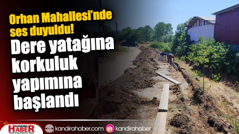 Kandıra'nın Orhan Mahallesi Hiranur Sokak’ta bulunan dere yatağı, mahalle sakinlerinin uzun