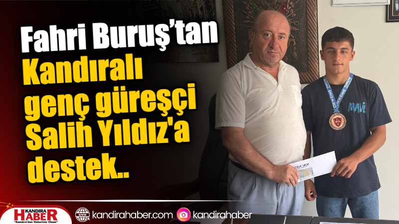 Kandıra Namazgâh Güreş Ağası Fahri Buruş, Salih Yıldız’la bir araya