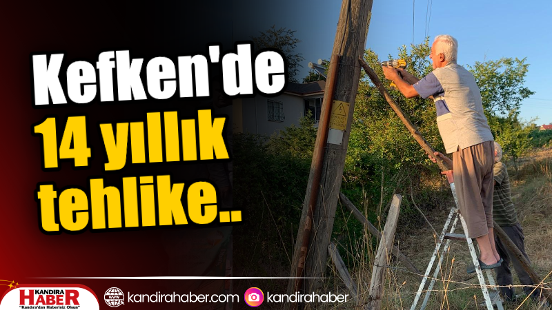 Kandıra Kefken Mahallesi Kışla Sokak sakinleri, yıllardır süren bir altyapı