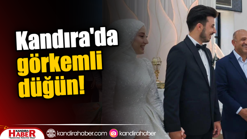 Kandıra’nın tanınmış isimlerinden Mesut Tekin’in kızı Merve, Tuğrul Yüce ile