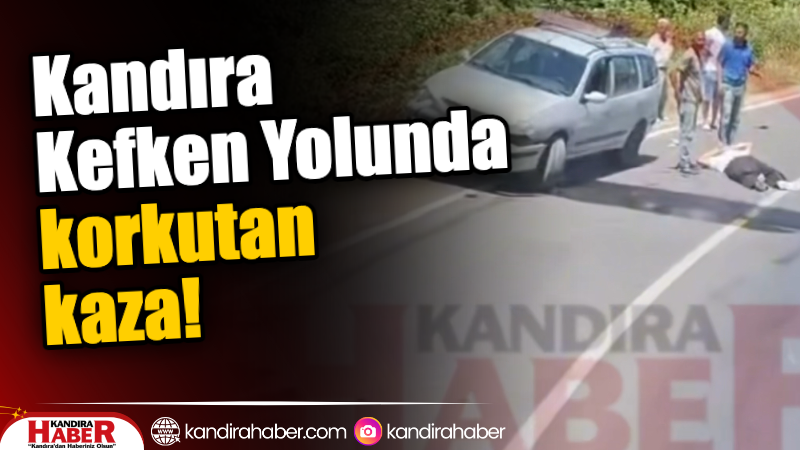Kandıra Kefken Yolu üzerinde bulunan Nebioğlu sapağında meydana gelen trafik