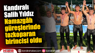 Kandıra’da düzenlenen Tarihi Namazgâh Yağlı Pehlivan Güreşleri’nde Tozkoparan kategorisinde mücadele