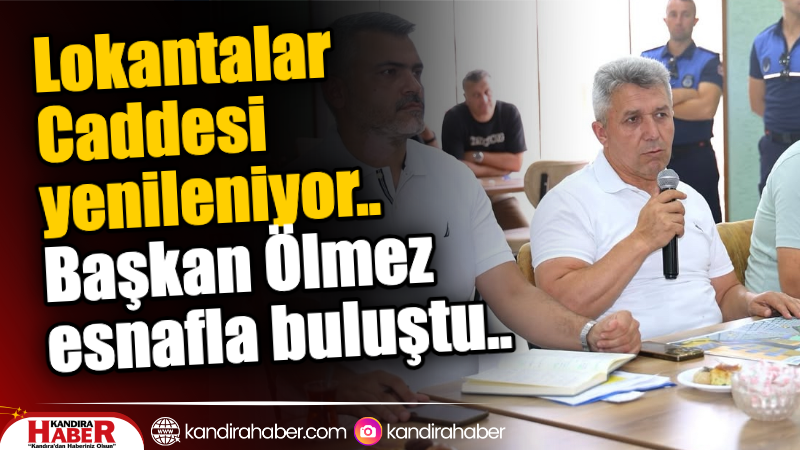 Kandıra’da yapılacak Lokantalar Caddesi kaldırım ve yol düzenleme çalışmaları öncesinde,