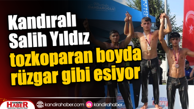 Kandıra’nın genç pehlivanı Salih Yıldız, son dönemde elde ettiği başarılarla
