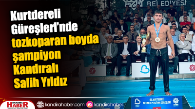 Kandıra’nın yetiştirdiği genç pehlivanlardan Salih Yıldız, CW Enerji Türkiye Yağlı