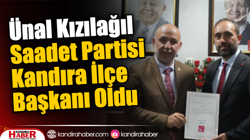 Saadet Partisi Kandıra İlçe Başkanlığında görev değişimi yaşandı.