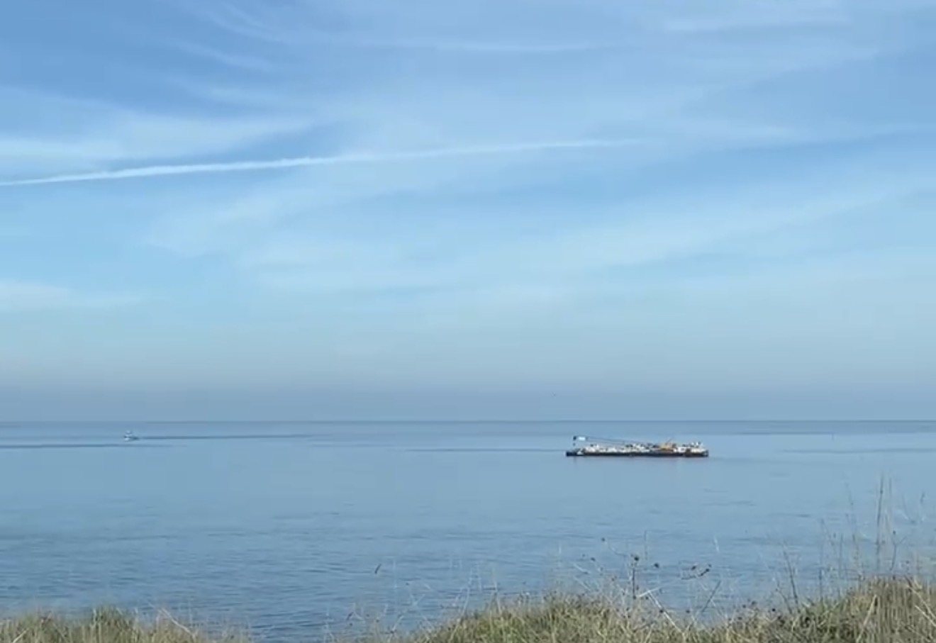 Kefken Pembe Kayalar’da karaya oturan Rapid gemisi