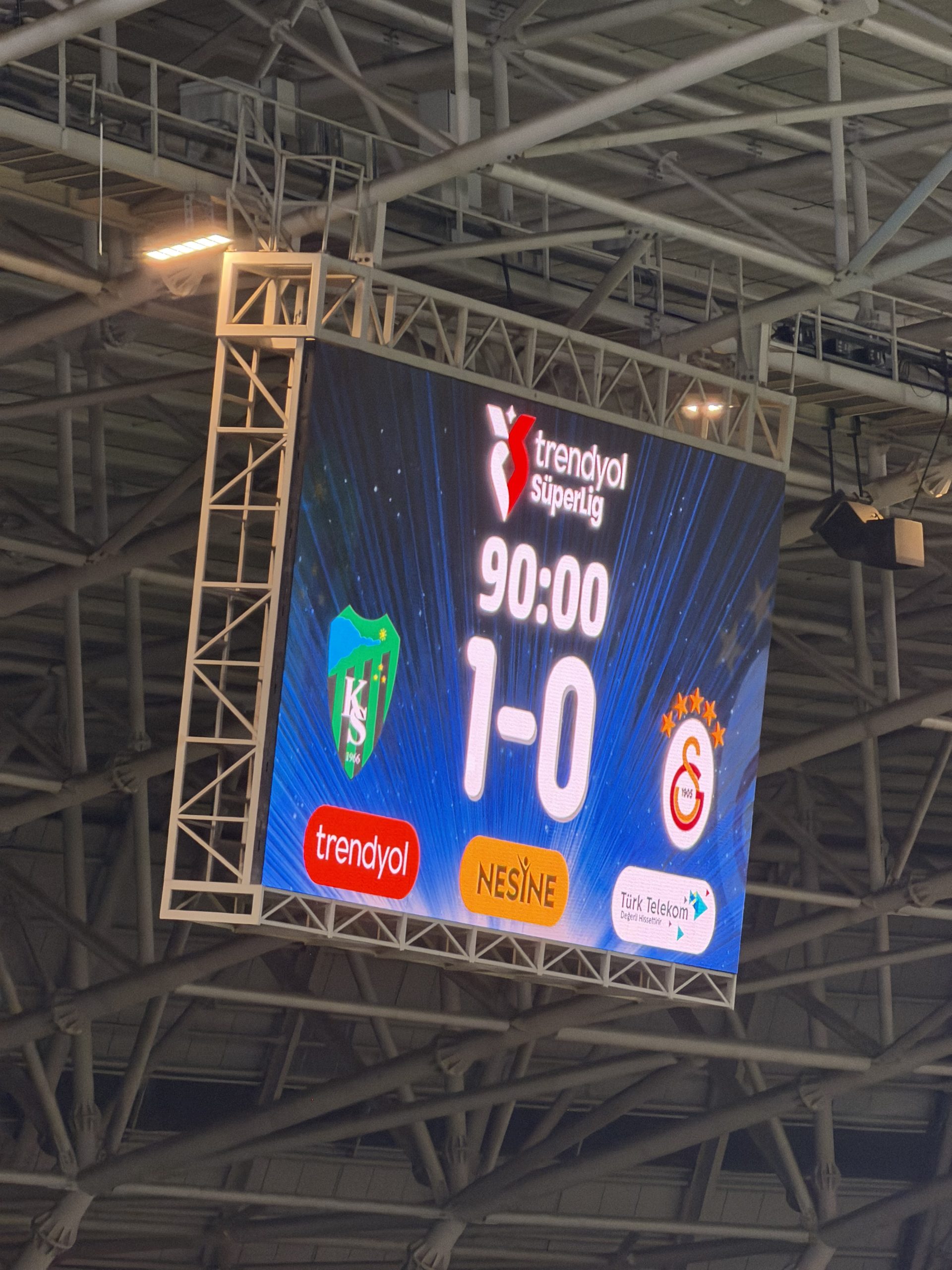 Kocaelispor Tarihi Zafer: Galatasaray’ı 1-0 Mağlup Etti