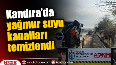 Kocaeli Büyükşehir Belediyesi, yağışlı hava koşullarında su birikintilerinin ve yol