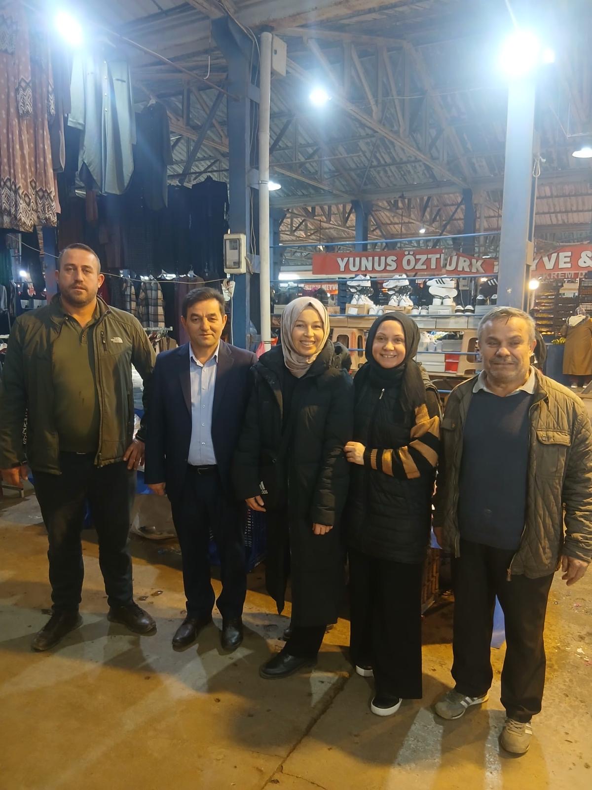 Yayla Kaba, Kandıra Çarşamba Pazarı’nda Esnafla Bir Araya Geldi