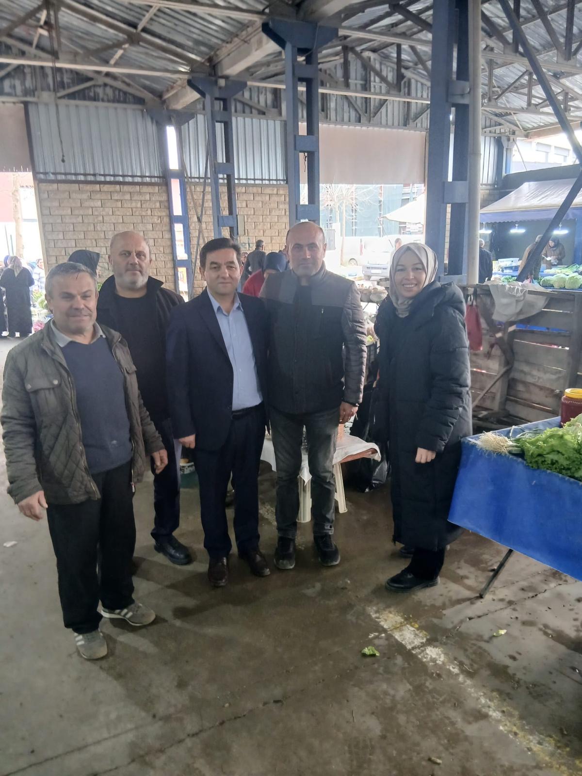 Yayla Kaba, Kandıra Çarşamba Pazarı’nda Esnafla Bir Araya Geldi