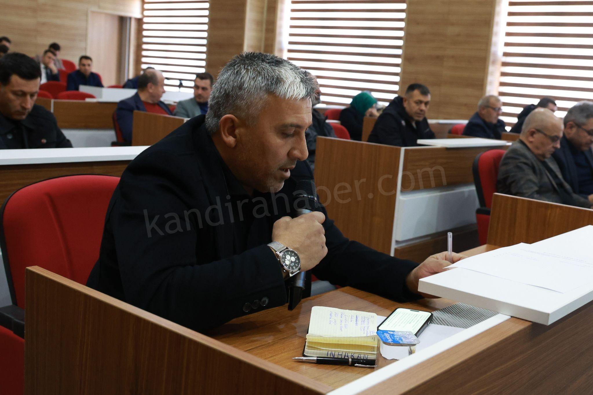 Anahtar Parti Kandıra İlçe Başkanı Hakan Akbaş, Kandıra Belediye Meclisi’nde