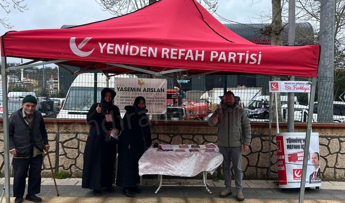 Yeniden Refah Partisi Kandıra İlçe Teşkilatı, dondurucu soğuk ve şiddetli