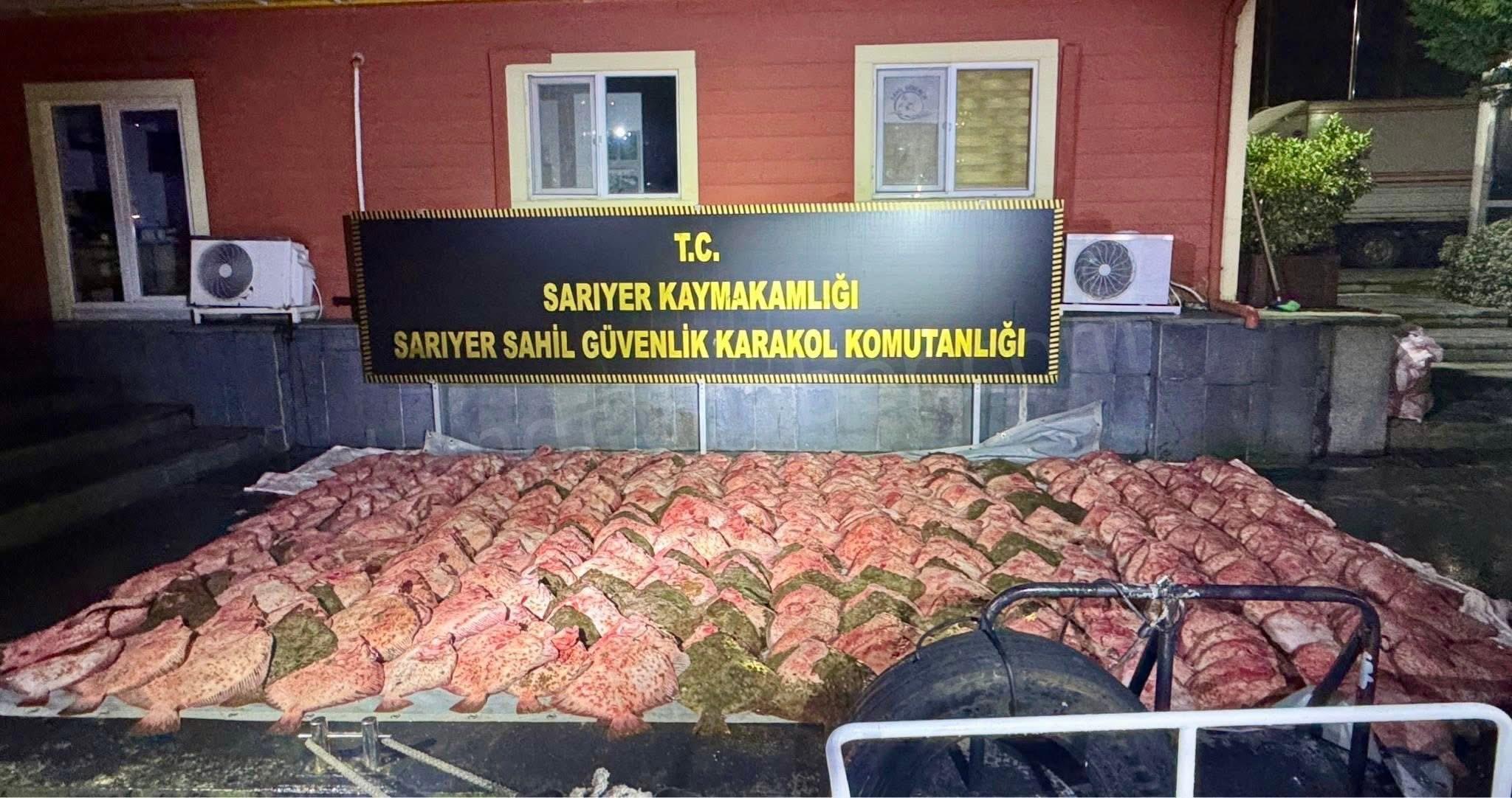 Denizlerimizde sürdürülebilir balıkçılığı korumak amacıyla düzenlenen operasyonlarda yasa dışı kalkan