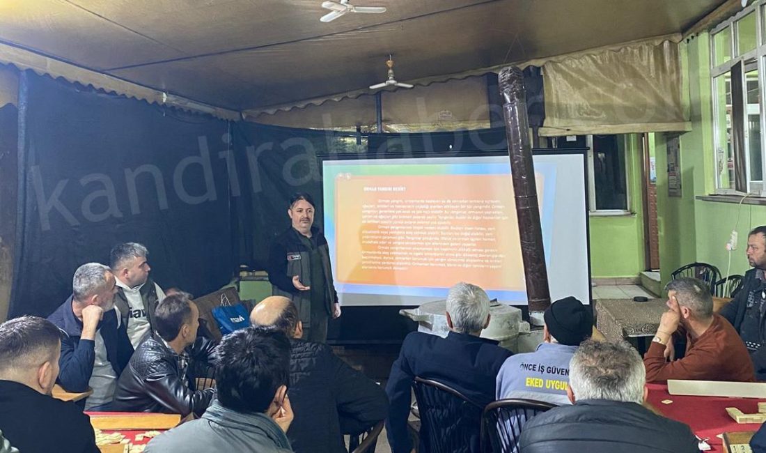 İzmit Orman İşletme Müdürlüğü’ne bağlı Kandıra Orman İşletme Şefliği, orman