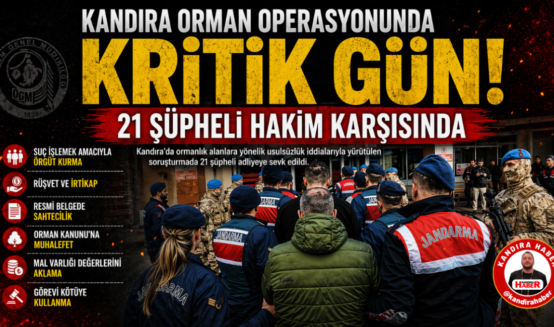 Kandıra’da bir ay önce bir orman şefinin suçüstü yakalanmasıyla fitili