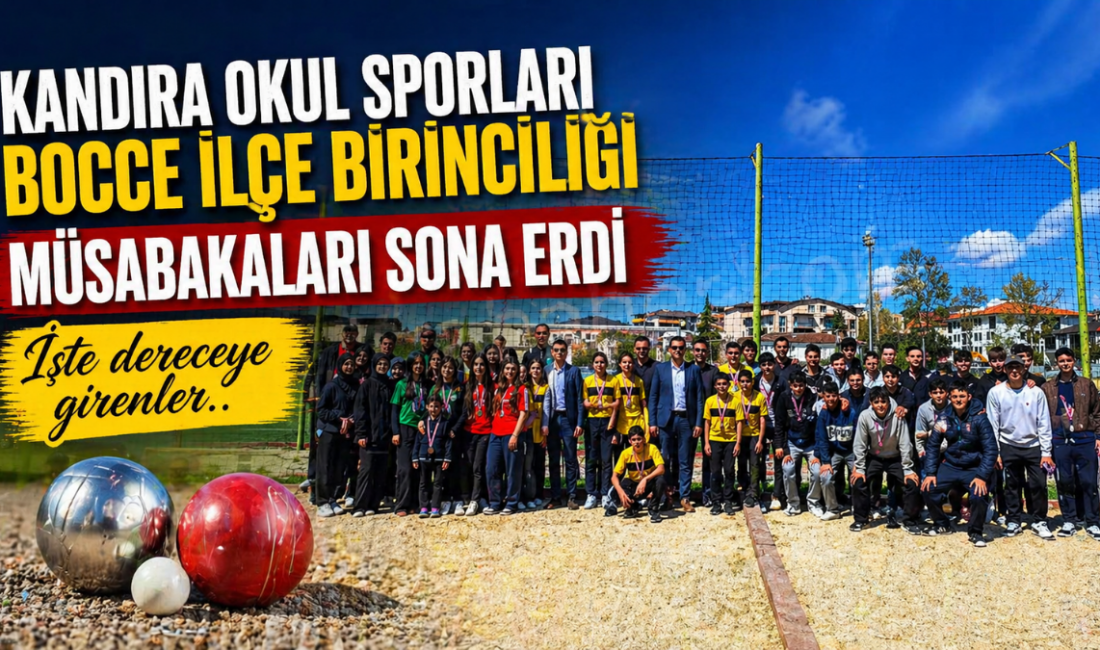Kocaeli Okul Sporları 2025-2026 sezonu faaliyet programında yer alan Bocce