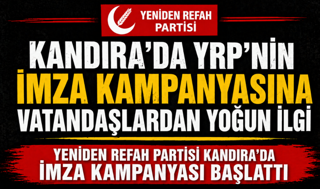 Yeniden Refah Partisi (YRP) Kandıra İlçe Başkanlığı, İsrail'in Filistin'deki katliamlarına