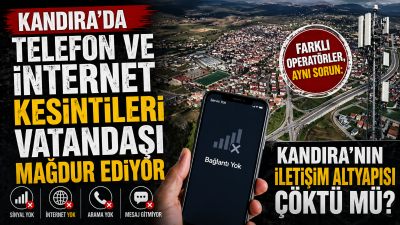 Kandıra’da son günlerde yaşanan mobil iletişim ve internet erişim sorunları,