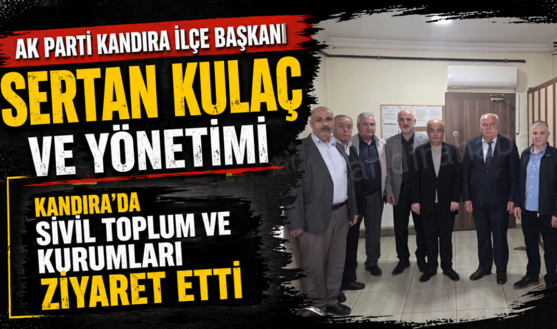 AK Parti Kandıra İlçe Başkanı Sertan Kulaç ve ilçe yönetim