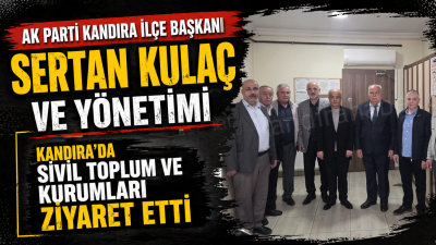 AK Parti Kandıra İlçe Başkanı Sertan Kulaç ve ilçe yönetim