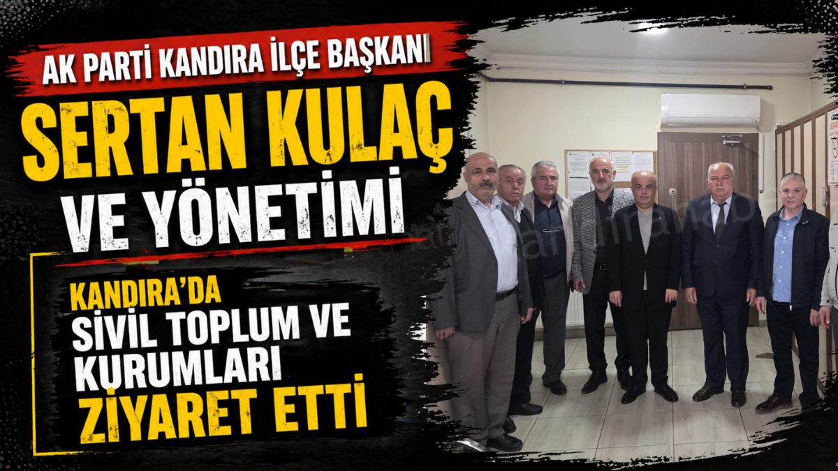 AK Parti Kandıra İlçe Başkanı Sertan Kulaç ve ilçe yönetim