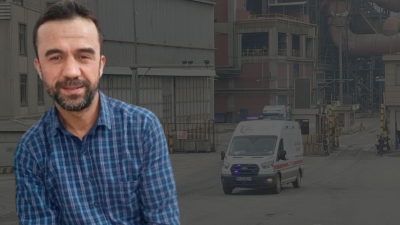 Kocaeli’nin Dilovası ilçesinde bir demir-çelik fabrikasında gerçekleştirilen bakım çalışması sırasında