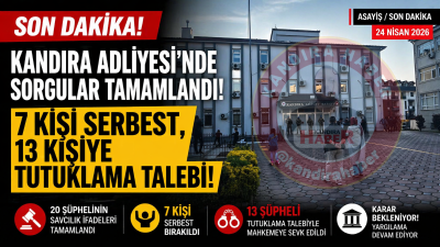 Kandıra merkezli 5 ilde gerçekleştirilen dev orman operasyonu kapsamında adliyeye