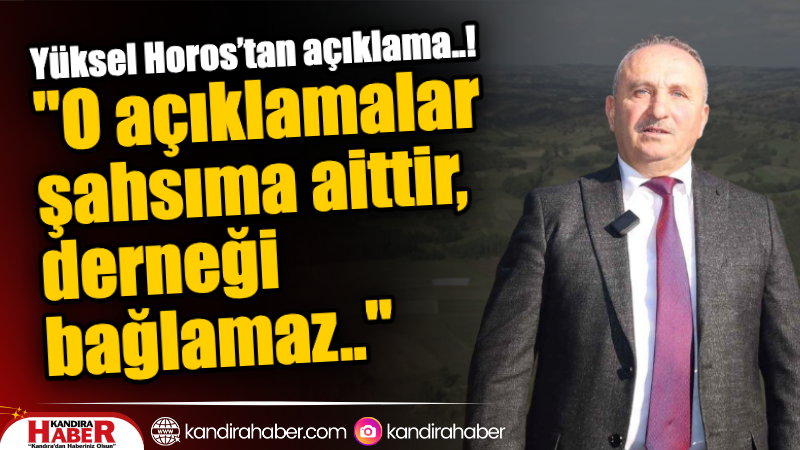 Kandıra Muhtarlar Derneği Başkanı Yüksel