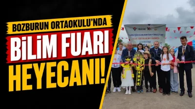 Kandıra Bozburun Ortaokulu öğrencileri tarafından hazırlanan TÜBİTAK 4006 Bilim Fuarı,