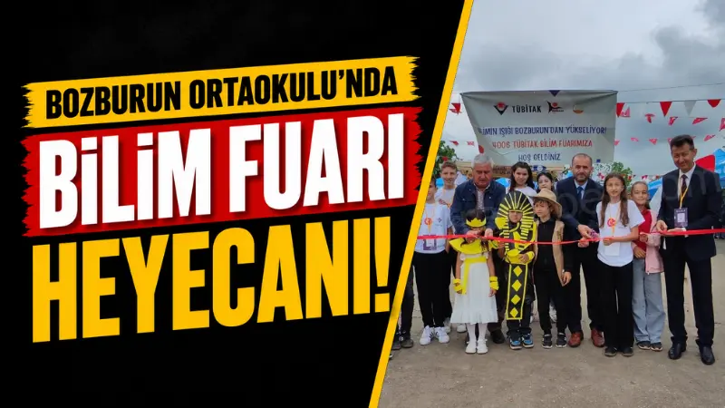 Kandıra Bozburun Ortaokulu öğrencileri tarafından hazırlanan TÜBİTAK 4006 Bilim Fuarı,