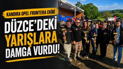 Kandıra Opel Frontera ekibi, Düzce’nin Gümüşova ilçesinde düzenlenen yarışlarda önemli