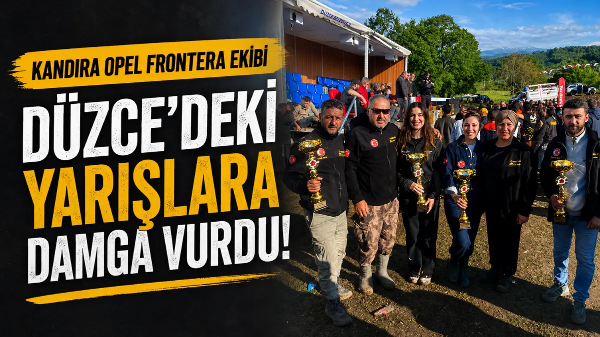 Kandıra Opel Frontera ekibi, Düzce’nin Gümüşova ilçesinde düzenlenen yarışlarda önemli